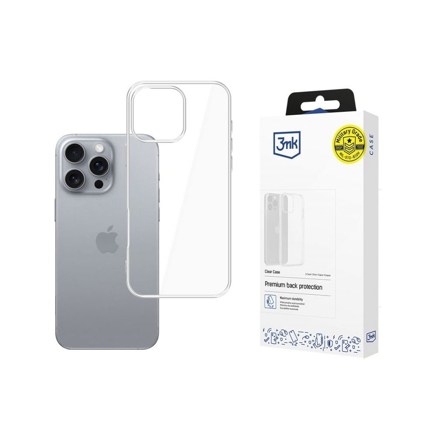 3MK Clear Case mobilo telefonu apvalks 17,5 cm (6.9") Aploksne Caurspīdīgs