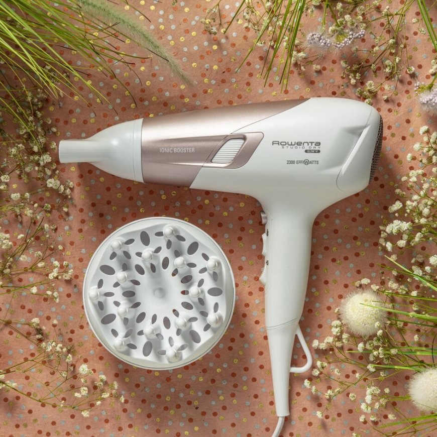 Rowenta Studio Dry CV5830 hiustenkuivain 2300 W Beige, Valkoinen – 2