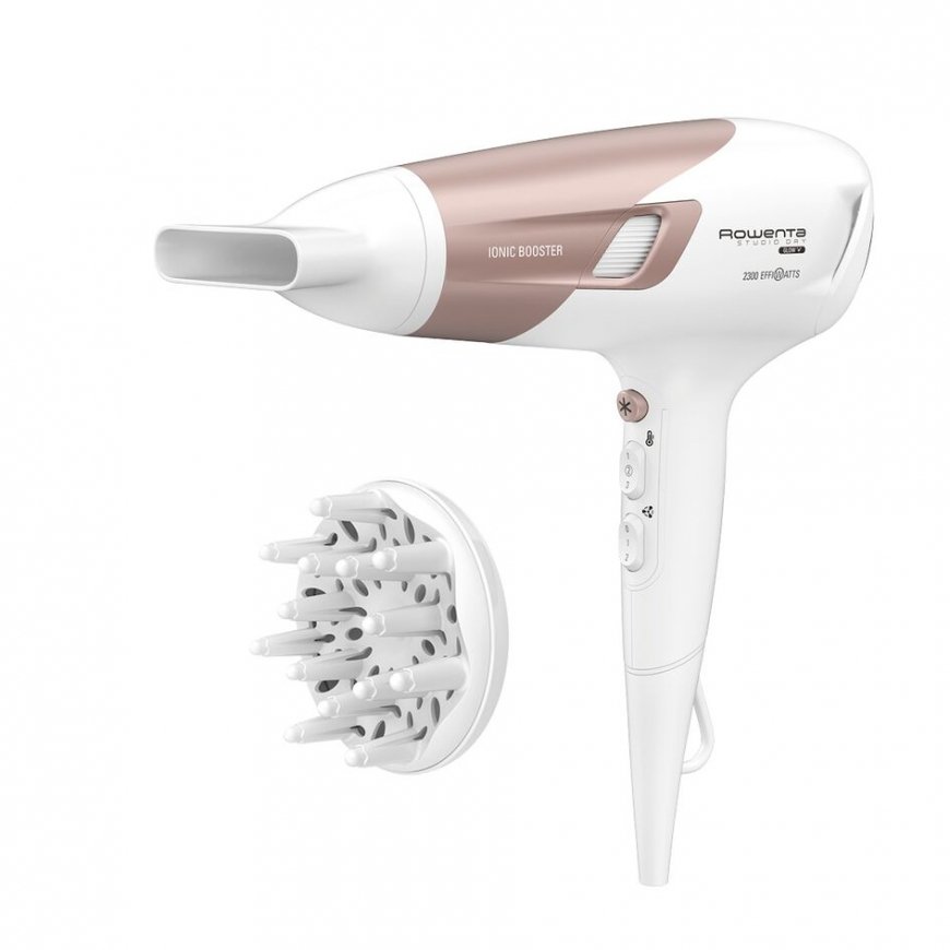 Rowenta Studio Dry CV5830 hiustenkuivain 2300 W Beige, Valkoinen – 3