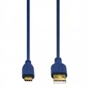 Hama 0.75m, USB2.0-C/USB2.0-A USB kabelis 0,75 m USB C USB A Zils Hama 0.75m, USB2.0-C/USB2.0-A USB kabelis 0,75 m USB C USB A Zils