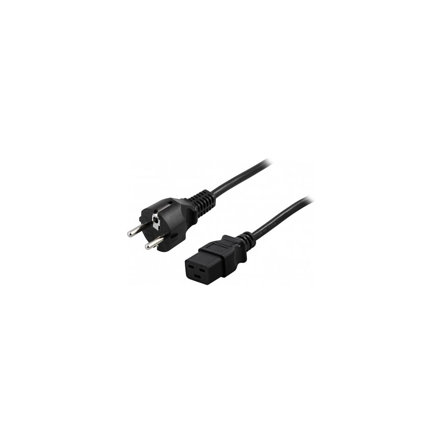 PowerWalker 91010018 maitinimo kabelis Juoda F tipo maitinimo kištukas C19 šakotuvas