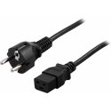 PowerWalker 91010018 elektrības kabelis Melns F-veida elektrības spraudnis C19 uzmava PowerWalker 91010018 elektrības kabelis Melns F-veida elektrības spraudnis C19 uzmava