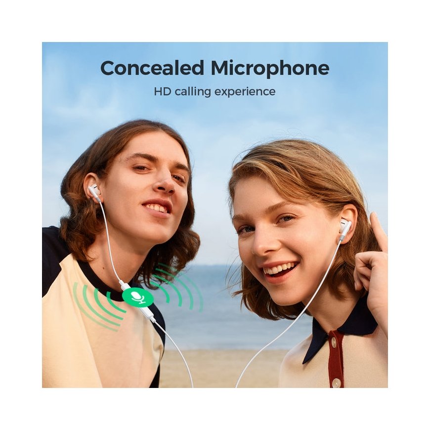 JOYROOM JR-EW01 headphones/headset Wired In-ear Calls/Music White – 5