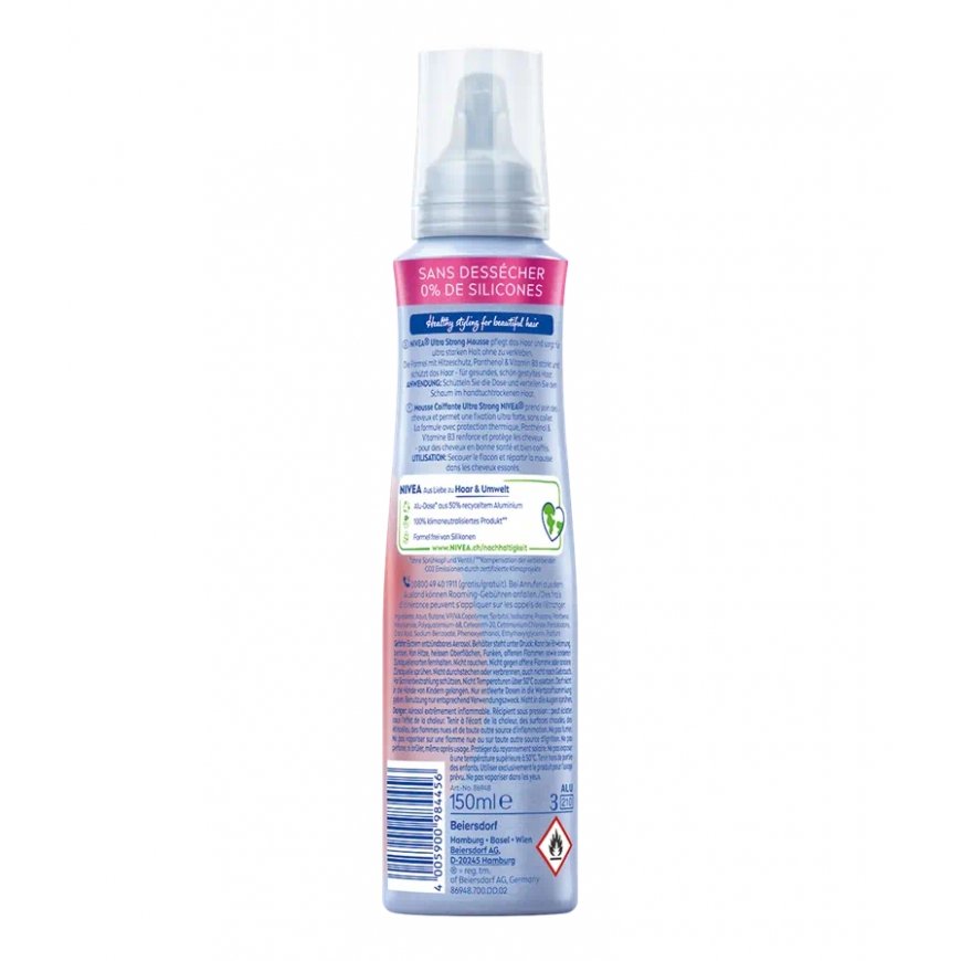 NIVEA 4005900984456 Hiusvoide ja -vaahto Hiusmousse 150 ml – 2