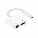 JOYROOM SH-C1 videokaabliadapter USB tüüp-C USB Type-C + 3.5mm Valge JOYROOM SH-C1 videokaabliadapter USB tüüp-C USB Type-C + 3.5mm Valge