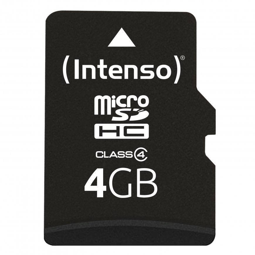 Intenso 3403450 atminties kortelė 4 GB MicroSDHC Klasės 4