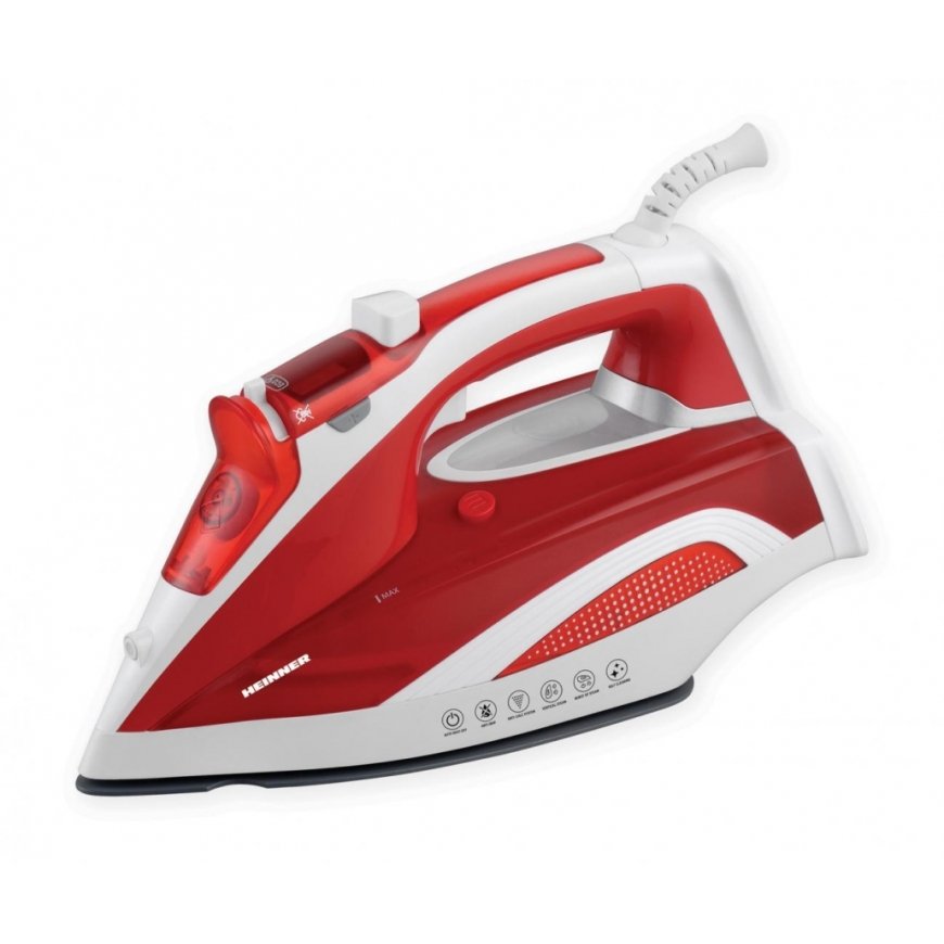 Heinner HSI-2400RD iron Dry & Steam iron Ceramic soleplate 2400 W Red, White
