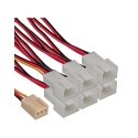 InLine Fan Adapter Cable Y-Cable 3pin Molex female / 6x 3pin Molex male InLine Fan Adapter Cable Y-Cable 3pin Molex female / 6x 3pin Molex male