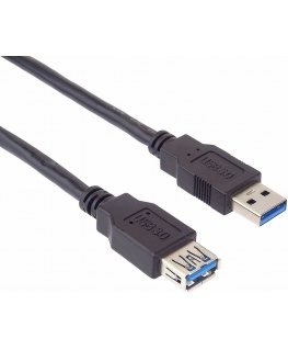 PremiumCord KU3PAA05BK USB-kaabel USB 3.2 Gen 1 (3.1 Gen 1) 0,5 m USB A Must