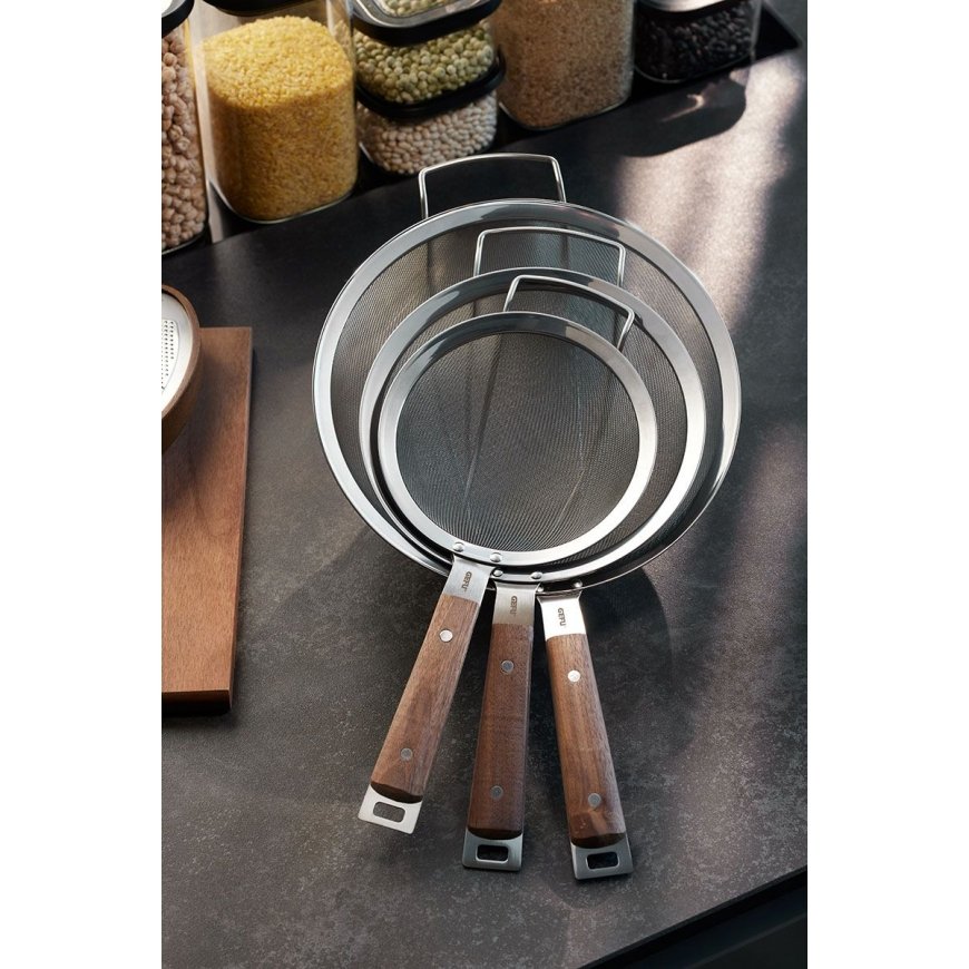 GEFU GF15506 keittiösiivilä Ruostumaton teräs, Pähkinäpuu 20 cm – 2