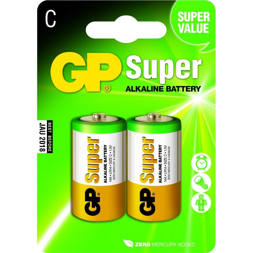 GP Batteries Super Alkaline C Vienkartinė baterija Šarminis
