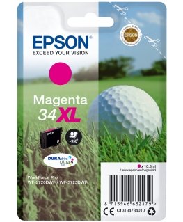 Epson Golf ball C13T34734010 rašalo kasetė 1 vnt Originalus Didelė (XL) išeiga Rausvai raudona