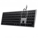 Satechi Slim W3 klaviatūra Universalus USB QWERTY Anglų Aliuminis, Juoda Satechi Slim W3 klaviatūra Universalus USB QWERTY Anglų Aliuminis, Juoda