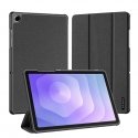 Galaxy Tab A9 Plus / Tab A11 Plus Domo sērijas trīsfold vāks PU ādas tablešu vāks melns Galaxy Tab A9 Plus / Tab A11 Plus Domo sērijas trīsfold vāks PU ādas tablešu vāks melns