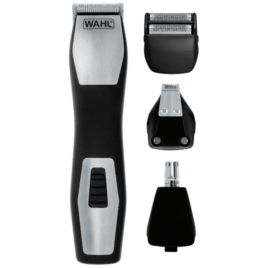 Wahl GroomsMan Pro Baterija Melns, Nerūsējošs