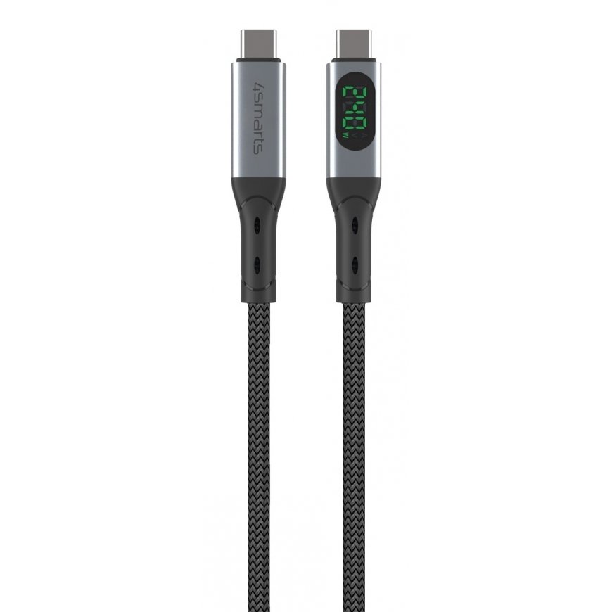 4smarts 541438 USB cable USB4 Gen 2x2 1.5 m USB C Black, Grey – 2