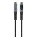 4smarts 541438 USB-kaabel USB4 Gen 2x2 1,5 m USB C Must, Hall