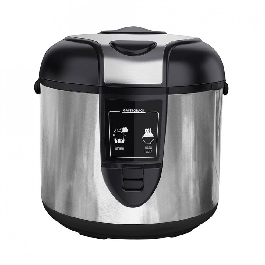 Gastroback Design Premium Edition rice cooker 3 L 410 W Black, Stainless steel