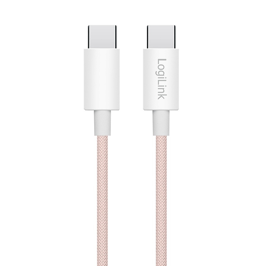 LogiLink CU0343 USB kabelis USB 2.0 1,5 m USB C Rozā – 2