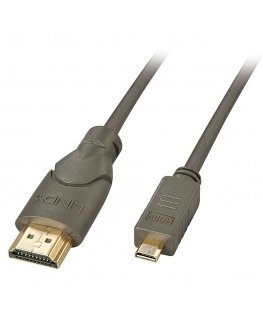 Lindy 41350 HDMI кабель 0,5 m HDMI Тип A (Стандарт) HDMI Тип D (Микро) Черный