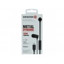 Swissten YS500 Austiņas Vadu Ausīs Zvani / mūzika Melns