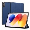 Кожаный чехол для планшета Xiaomi Redmi Pad 2 Pro Domo Series с тройной складкой, синий Кожаный чехол для планшета Xiaomi Redmi Pad 2 Pro Domo Series с тройной складкой, синий