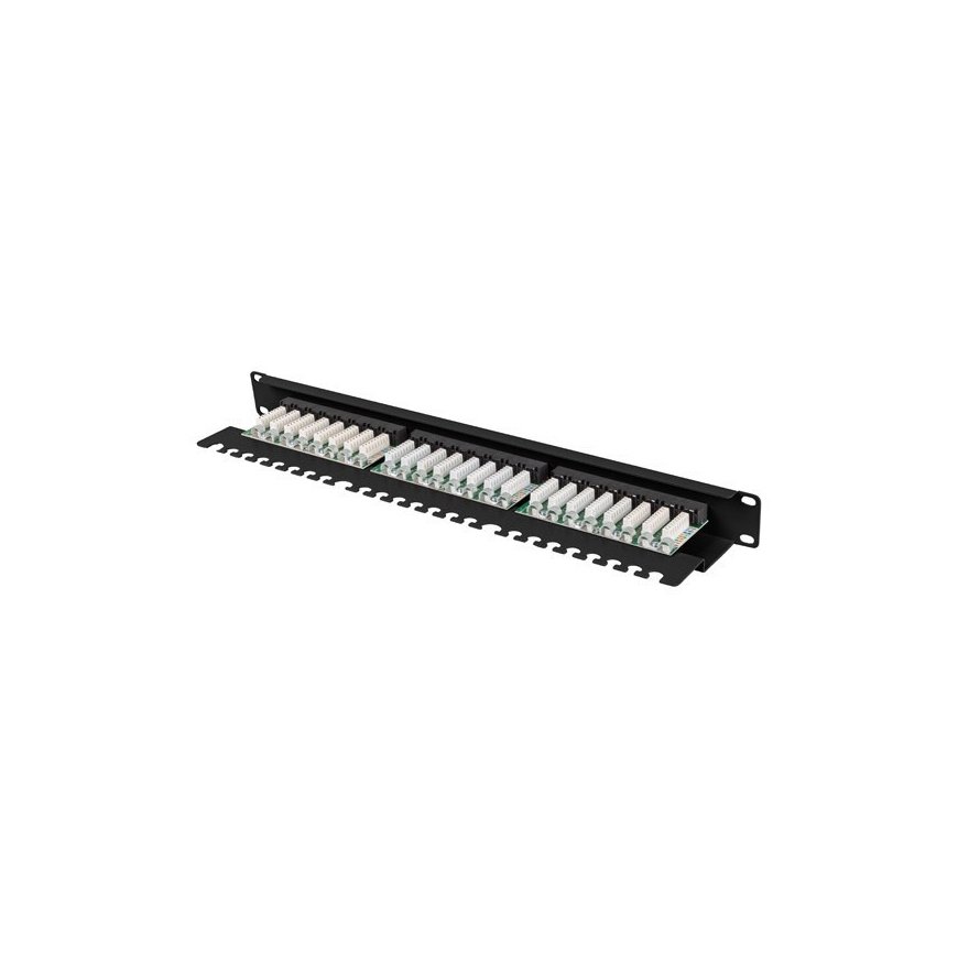 Lanberg PPUA-1124-B kytkentäpaneeli 1U – 5