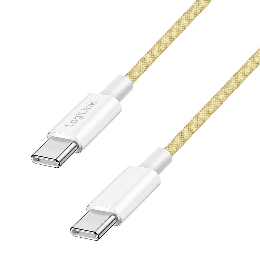 LogiLink CU0349 USB-kaabel USB 2.0 1 m USB C Kollane