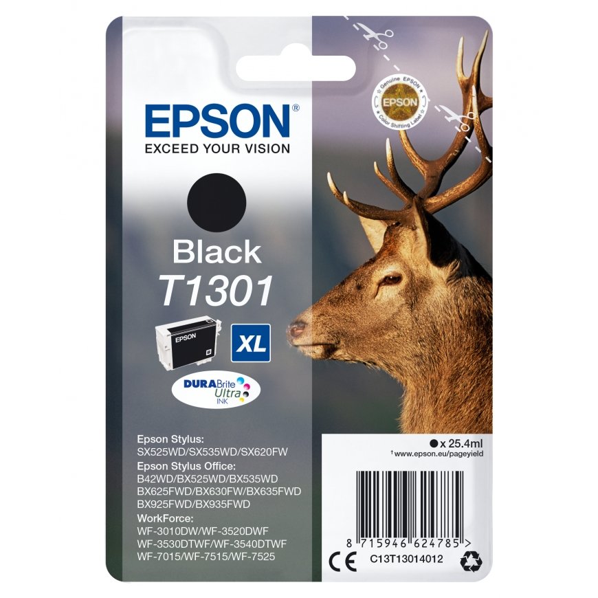 Epson Stag T1301 tindikassett 1 tk Originaal High (XL) Yield Must