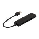 i-tec Advance U3HUB404 jaotur USB 3.2 Gen 1 (3.1 Gen 1) Type-A 5000 Mbit/s Must i-tec Advance U3HUB404 jaotur USB 3.2 Gen 1 (3.1 Gen 1) Type-A 5000 Mbit/s Must