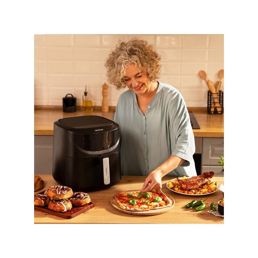 Cecotec Cecofry Absolute 7600 Yksi 7,6 L Erillinen 2000 W Kuumakiertoilmakypsennin musta – 4