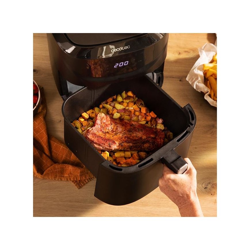 Cecotec Cecofry Absolute 7600 Yksi 7,6 L Erillinen 2000 W Kuumakiertoilmakypsennin musta – 5