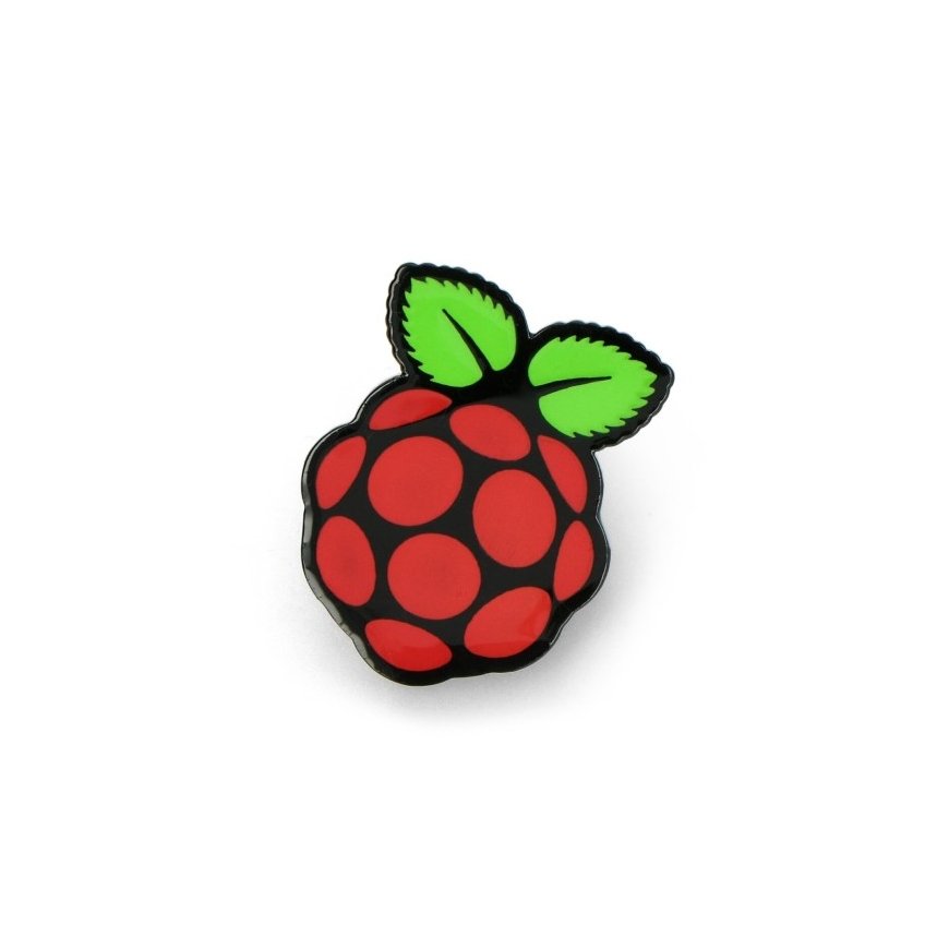 Raspberry Pi badge with pin 30mm