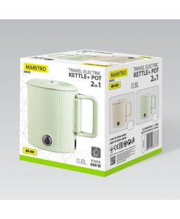 Elektrinis virdulys / kelioninis puodas Maestro MR-009 0.8 L 600 W (MR-009-MINT) Mėtų spalvos