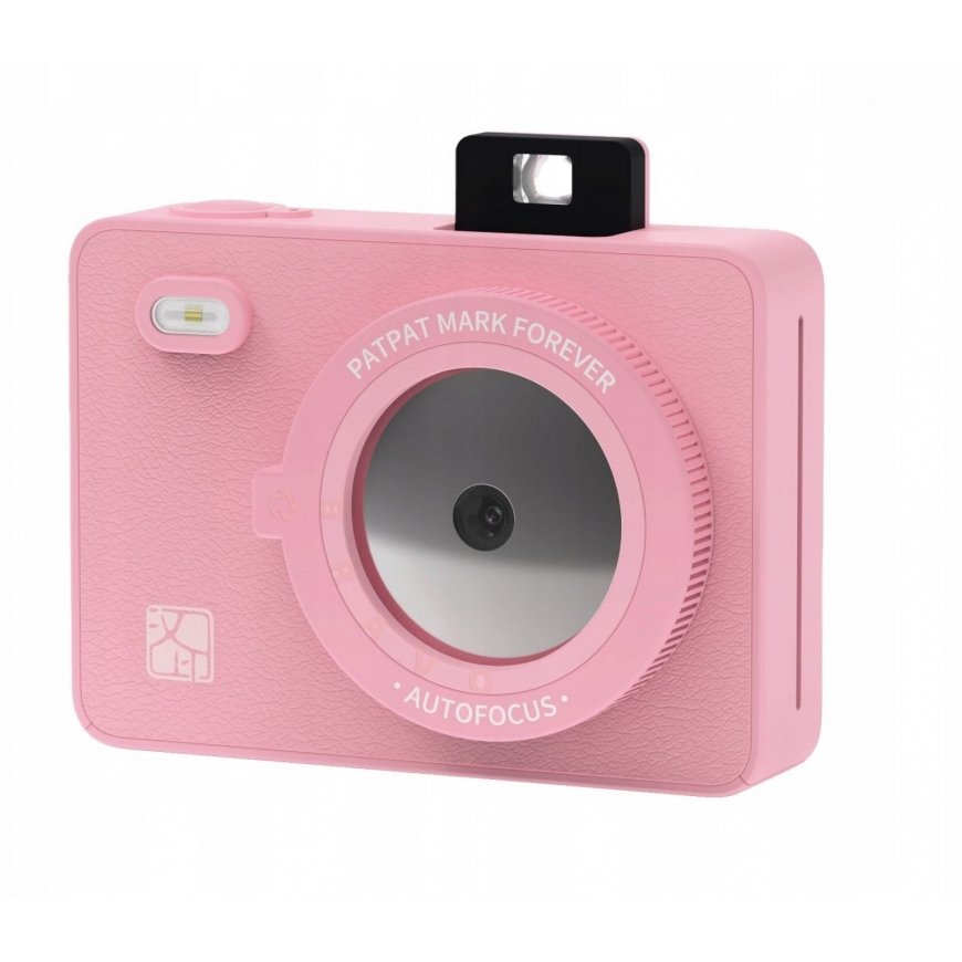 Impossible 2MP kamera, hetkellinen tulostus, 300 Dpi, Bluetooth, LED + kasetit / Hanin Z5s / vaaleanpunainen