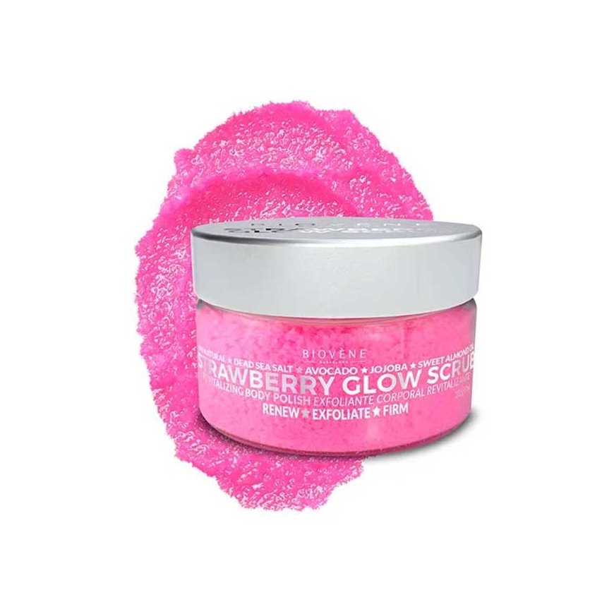 "Biovene Strawberry Glow Scrub" kehakoorija 200g