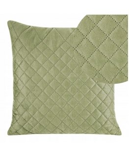 Eurofirany DESIGN 91 LUIZ / 3 Aksominis pagalvės užvalkalas, dygsniuotas karšto spaudimo būdu geometriniu raštu, 40X40 cm, spalv