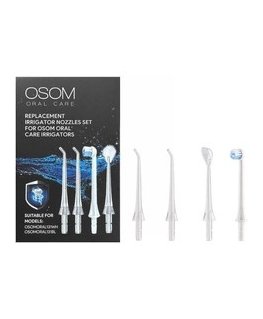 OSOM Oral Care Replacement Tips Set OSOMORAL131TIPSET - Dental Toothbrush Oral Irrigator Tip Set
