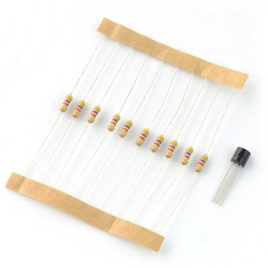 Oem DS18B20 lämpötilasensori + 4,7 kΩ vastukset