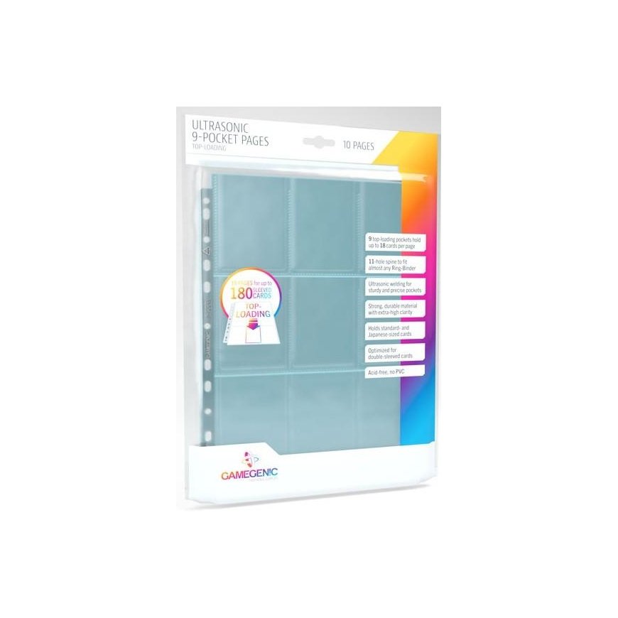 Gamegenic - Ultraglue 9 pocket pages, top-loading, 10 pcs – 2