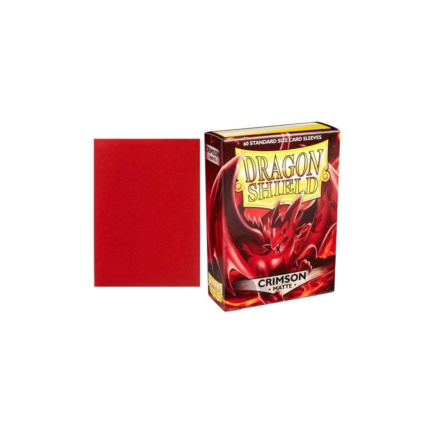 Dragon Shield: Стандартные протекторы: Кроваво-красный [Матовый] (100 протекторов)
