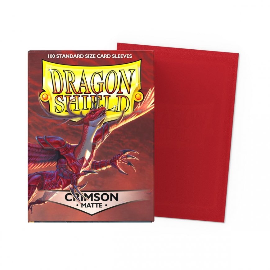 Dragon Shield: Standard Sleeves: Crimson [Matte] (100 Sleeves) – 2
