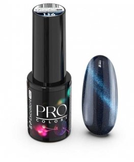 Cosmetics Zone Excellent Pro Pro Colors CatEye hibrīdās lakas 116 Winter Midnight 7g