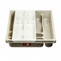 Cutlery tray Double gray-beige color DOMOTTI Cutlery tray Double gray-beige color DOMOTTI