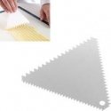 Triangular Pastry Scraper with Serrated Edge made of Stainless Steel 110x110mm - HENDI 554227 Triangular Pastry Scraper with Serrated Edge made of Stainless Steel 110x110mm - HENDI 554227