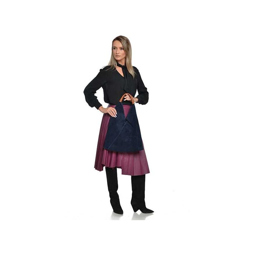 Anna Luchini Women's Leather Handbag "Hobo" – 2