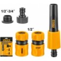 Ingco HHCS05122 Water Jet Gun + 2x Quick Couplers + 2x Adapters HHCS05122, Ingco Ingco HHCS05122 Water Jet Gun + 2x Quick Couplers + 2x Adapters HHCS05122, Ingco