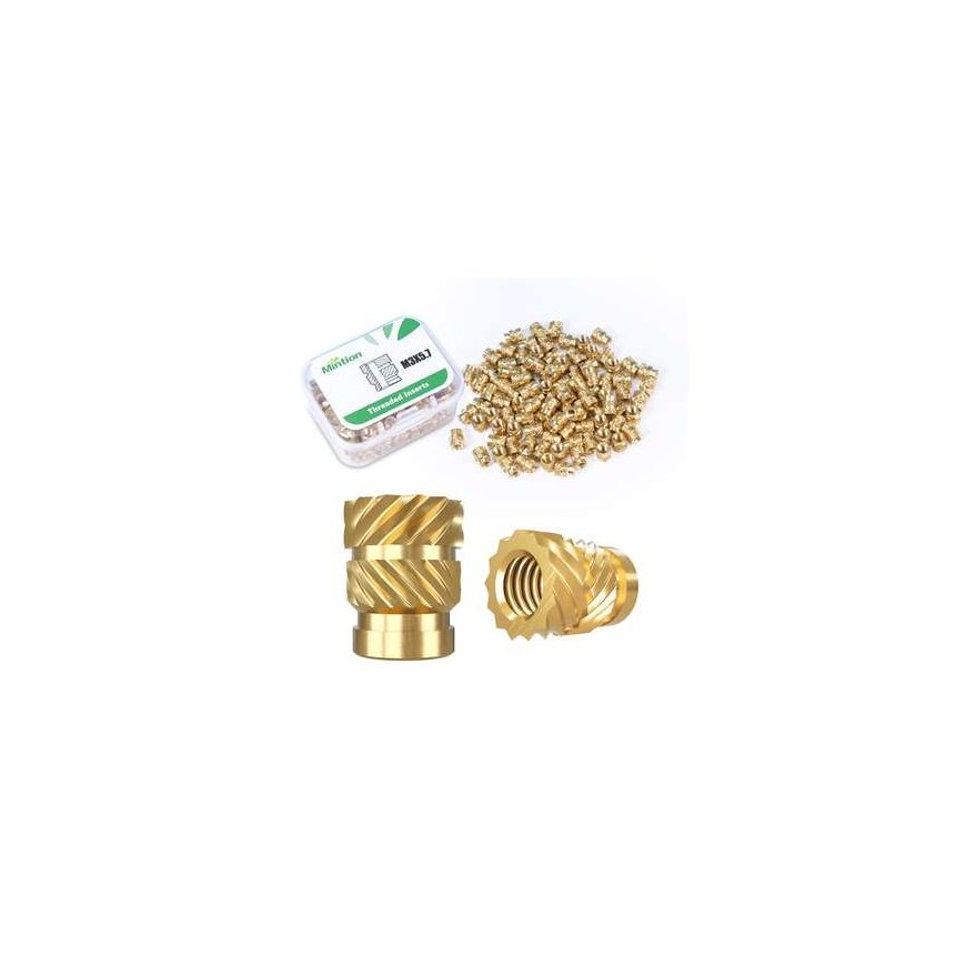 Mintion M3 x 5.7 mm x 4.6 mm screw insert set - 100 pcs – 2