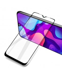 Reach LCD suojakalvo 5D Full Glue Samsung G998 S21 Ultra 5G kaareva musta ilman leikkauksia.
