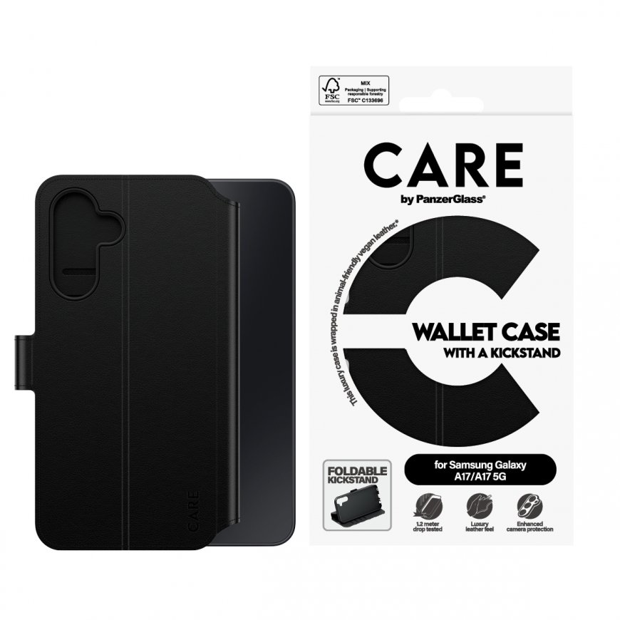 PanzerGlass CARE™ by ® Wallet Case w. Kickstand Samsung Galaxy M17 5G | A17 | A17 5G – 3